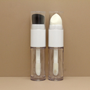 Enorme Venta de base líquida de 10ml de doble cabezal con cepillo grande Botellas de embalaje de cosméticos de plástico a un precio razonable - Product Image 1