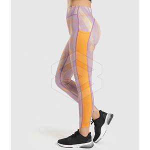 Vêtements de fitness femmes décontracté respirant antibactérien coton/fibre de bambou genou longueur marque privée Sublimation Leggings la plupart - Product Image 3