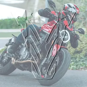 Autocollants en résine 3D transparents pour réservoir de moto Ducati Monster 696, protection premium pour motos - Product Image 1