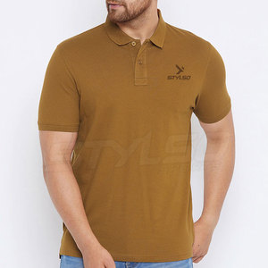 T-shirt polo à séchage rapide pour hommes, vêtements de sport unisexe respirants, tissu tricoté à motif solide, adapté à l'extérieur - Product Image 1