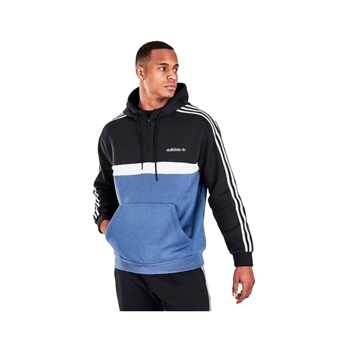 Adidas ZX Itasca Pullover Mens Active Hoodies Color: Blue/Black