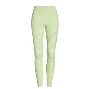 Women's Fashion Mid Waist Yoga <b>Legging</b> Solid <b>Pattern</b> Wholesale Pants Spandex/Polyester Breathable Elastic Waist Closure Made - Product Image 1