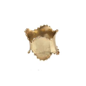 Ensemble de ronds de serviette en métal doré brillant pour les banquets de mariage améliorant la décoration de table avec une élégance classique luxueuse - Product Image 6