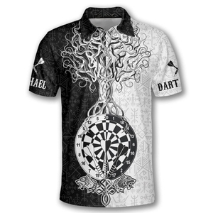 Chemise de sport professionnelle Dart avec impression par sublimation complète en polyester doux et durable logo personnalisé et design personnalisé - Product Image 5