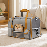 Sac de transport pour animaux de compagnie à parois souples, respirant, en maille, pour chat et chien, pour petits animaux