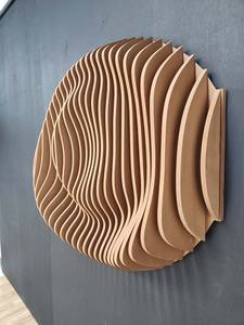 Hiện đại 3D điêu khắc bằng gỗ nghệ thuật trang trí thiết kế lớn tham số trang trí tường cho lễ kỷ niệm sinh nhật và nhà dễ dàng treo - Product Image 3