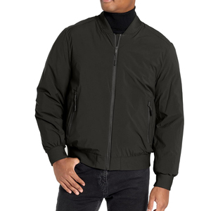 Blouson aviateur personnalisé 100% polyester léger de meilleure qualité blouson aviateur imperméable à la mode pour hommes patchwork OEM - Product Image 5
