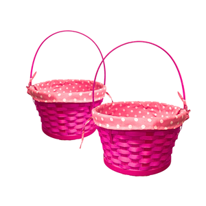 PANIERS DE STOCKAGE EN BAMBOU de récolte naturelle tissés à la main avec doublure en coton panier de rangement de fruits artisanal panier cadeau ranger n'importe quel espace - Product Image 1