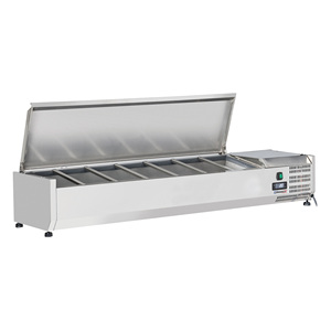 7 X GN 1/4 Saladiers à couvercle pour comptoir, pour réfrigérateurs et congélateurs - Product Image 1