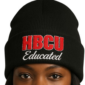 Bonnet DST pour femmes noires, style HBCU, en acrylique Delta, avec broderie chenille, pour sororité grecque Divine Nine, accessoire de mode pour la plage - Product Image 4