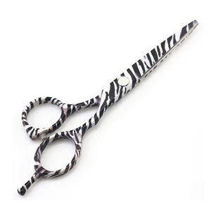 Ciseaux de barbier droits pour droitiers KAAMIR INSTRUMENTS Salon Pro, 32 dents, manche moyen, légers, en acier inoxydable antirouille - Product Image 2