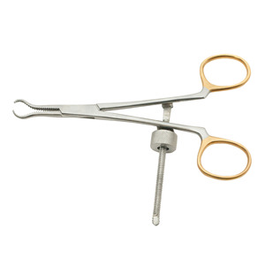 Forceps de réduction osseuse TC de haute qualité avec verrouillage rapide, pointe de 7 mm, 5 1/2 pouces, instrument chirurgical orthopédique manuel en acier inoxydable - Product Image 3