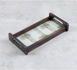 Plateau de service en bois émaillé fonctionnel, plateau de table de cuisine pratique - Product Image 6