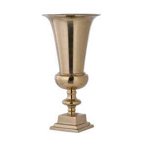 Florero de metal con forma de urna dorada para la venta Florero decorativo de mesa con precio de venta caliente para Decoración - Product Image 1