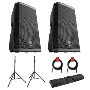 READY TO SHIP ELEKTROVOICE ZLX-12P-G2 12 2-Way 1000W Powered Loudspeakers with 2X Steel <b>Speaker</b> <b>Stand</b> - Product Image 3