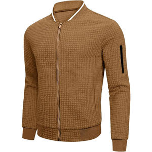 Chaqueta bomber de invierno High Street para hombre personalizada con logotipo frontal de patrón Precio al por mayor - Product Image 1