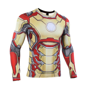 Chemises à manches longues de protection contre les éruptions cutanées pour hommes pour l'entraînement sportif, les sports aquatiques, chemises de compression à séchage rapide - Product Image 3