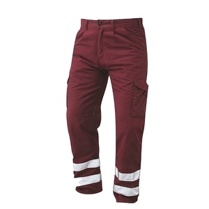 Lightweight Traffic Safety Work Pants with <b>Draw</b> <b>String</b> Hi Vis Reflective Tape - Product Image 1