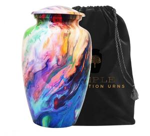 Personalized Ash Storage Containers Custom Cremation Urns for Ashes Wholesale <b>Memorial</b> Funeral Biodegradable Urn for human Ashes - Product Image 5