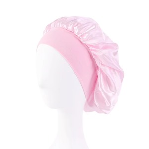 Vente en gros de bonnet en satin Sigma Gamma Rho avec impression numérique brodée en 3D, bonnet de sommeil réversible à double couche à large bande réglable - Product Image 2