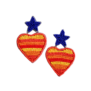 Houston Astros Gameday Beaded Earrings: Eleva la moda de su fanático con accesorios Premium - Product Image 1