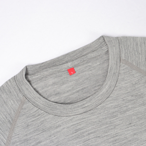 Ropa deportiva, camisetas para hombre, camiseta gris en blanco con cuello redondo, camisetas de manga corta de talla grande transpirables con cuello redondo para hombre, camisetas teñidas de Color personalizado - Product Image 5