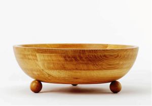 Bol de service en bois ultra brillant rond lisse bol de service en bois produit de vente chaude 2024 fabriqué en inde marque de luxe - Product Image 4