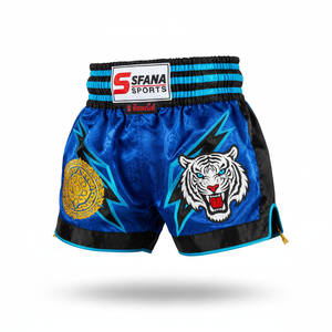 Pantalones Cortos de Muay Thai SFANA SPORTS con Logotipo Personalizado para Hombre, Tela Ligera de Secado Rápido, Color Personalizado, Duraderos para Kickboxing y MMA - Product Image 5