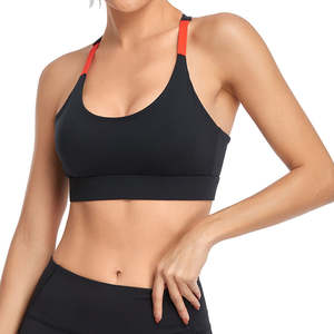 Sujetador deportivo transpirable de secado rápido para mujer, soporte medio, para Yoga y correr, encuadernación en contraste, colores personalizados, venta al por mayor - Product Image 5