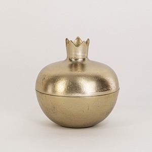 Brass Finish Metal Serving Bowl with <b>Lid</b> for Hotel Restaurant Party for Serving Fruit Snacks Nuts Dinig Table <b>Decorative</b> - Product Image 1