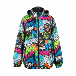 Women Outdoor Windbreaker Durable Polyester Fabric Multicolor Streetwear Design CustomLogo Printing Windbreaker <b>Jacket</b> for Women - Product Image 1
