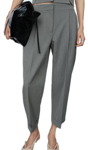 Pantalon formel gris pour femmes d'approvisionnement en gros pour le plaisir et le look flirty disponible en vrac depuis l'Inde - Product Image 3