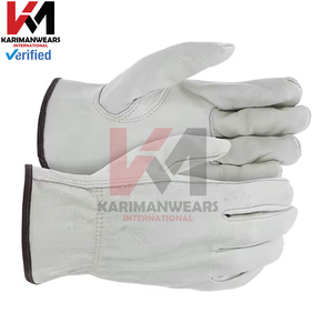 Guantes de Trabajo de Cuero Premium para Hombre, Protección Resistente con Palma y Dedos Reforzados, Ideales para Construcción, Agricultura y Jardinería - Product Image 2