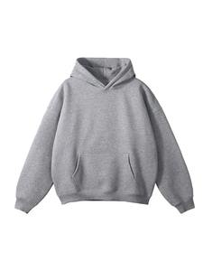 Autumn Winter New Men's Heavy Weight Hooded Sweatshirt <b>American</b> Style Solid Casual Loose Fit Versatile Stitched Design - Product Image 3