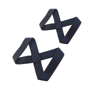 Correas de algodón con soporte acolchado de neopreno personalizado para entrenamiento de fuerza de adultos correctos, figura de muñeca de elevación manual, uso de Fitness - Product Image 6