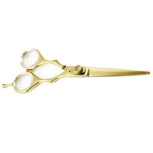 Tijeras de salón de peluquería personalizadas, tijeras elegantes de acero alemán para salón de belleza con tornillo ajustable - Product Image 5