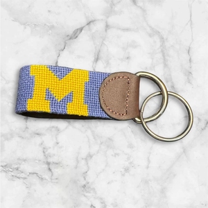 Custom Design Excellent Gift <b>Keychain</b> Puppy Dog Animal Style Fashion Leather Key Holder with Needlepoint Unique Key - Product Image 1