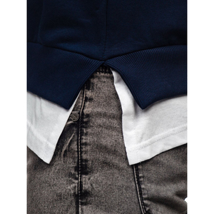 Wholesale <b>Men</b> Plain Crew Neck Sweatshirt Customizable French Terry Fabric <b>Pullover</b> <b>for</b> Casual and Sports Use - Product Image 4