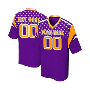 Conjunto de camisetas de fútbol americano con impresión personalizada, número de nombre de equipo personalizado corto para hombres y adultos, servicio OEM disponible - Product Image 3