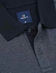 เสื้อโปโลผู้ชายผ้าฝ้ายระบายอากาศได้ดีสไตล์ที่กำหนดเองขนาดพลัสไซส์ลายพื้น - Product Image 6