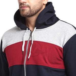 Survêtement d'hiver confortable pour hommes personnalisable noir avec design à blocs de couleur logo imprimé OEM ODM entretenu prix bon marché - Product Image 5