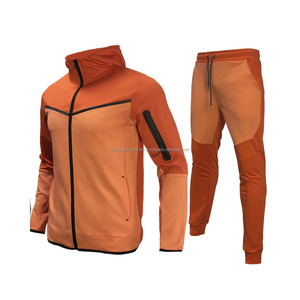 Vente chaude Gym Survêtements Personnalisés Distressed Zipper Ensembles Hoodies Joggers Léger Durable Hiver Running Survêtements Décontractés - Product Image 6