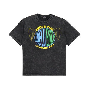 T-shirt Homme Y2K Streetwear Personnalisé Sérigraphié Coupe Droite Uni Coton Lourd 300 GSM Anti-Plis Respirant Séchage Rapide - Product Image 3