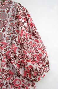 Robe mi-longue vintage pour femmes, nouvelle mode, manches longues, taille haute, couleur imprimée, avec col rabattu, robe de soirée - Product Image 6