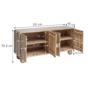 Aparador de madera de mango Horta - Product Image 5