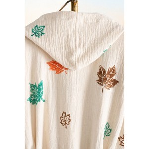 Varol Cozy Hooded Bathrobe Dress Organic 100% Cotton Woven for Autumn Style-for Beach or Home - Product Image 5