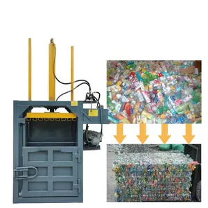 Vertical Compression Bailer Machine Hydraulic Press Baler Waste Paper film Baling Press Machine