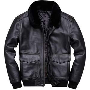 Chaqueta de Cuero Premium para Hombre, Diseño Elegante de Motociclista, Prenda Exterior Cálida y Duradera para Otoño e Invierno - Product Image 3