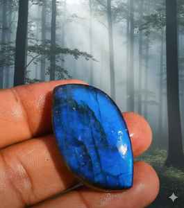 Pierre précieuse Labradorite de qualité AAA en vrac, prix imbattable, Labradorite bleue naturelle pour la fabrication de bijoux, feu bleu, 20% de réduction et cadeau - Product Image 4