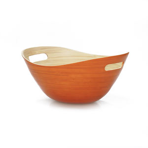 Vente en gros de bols en bambou roulé naturel avec poignées, bols en bambou de couleurs uniques faits à la main pour restaurants et hôtels - Product Image 5